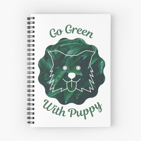 Item preview, Go Green With Puppy designed and sold by kucingmaikan.