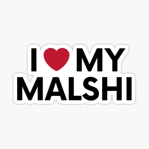 Item preview, i love my malshi dog, Maltese Shih Tzu mix designed and sold by EChendesign.