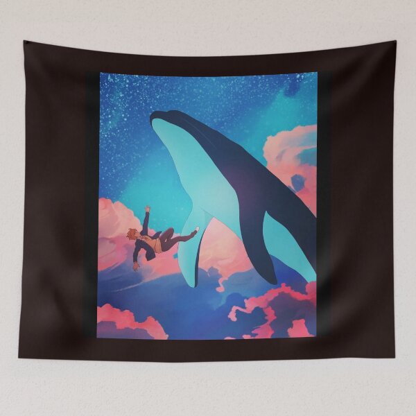 Item preview, flying with blue whale designed and sold by XJESHX.