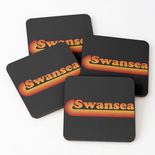 Item preview, Swansea - Retro design (orange) designed and sold by SwnCreations.