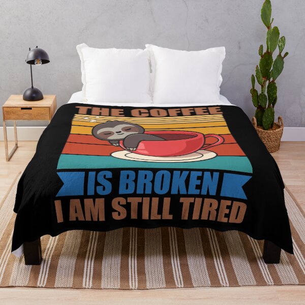 Item preview, The coffee is broken I am still tired funny designed and sold by Hypershirty.