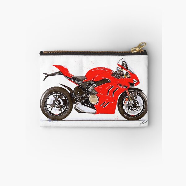 Item preview, Watercolor Sport Motorcycle Panigale V4S 2022 - original artwork by Vart. designed and sold by vartstudio.