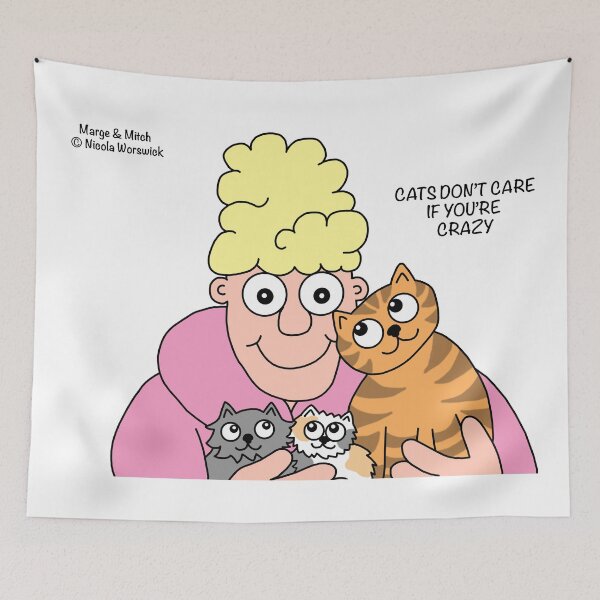 Item preview, Cats don’t care if you’re crazy designed and sold by Scat the cat.