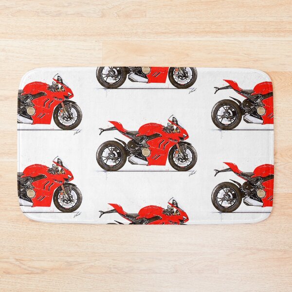 Item preview, Watercolor Sport Motorcycle Panigale V4S 2022 - original artwork by Vart. designed and sold by vartstudio.