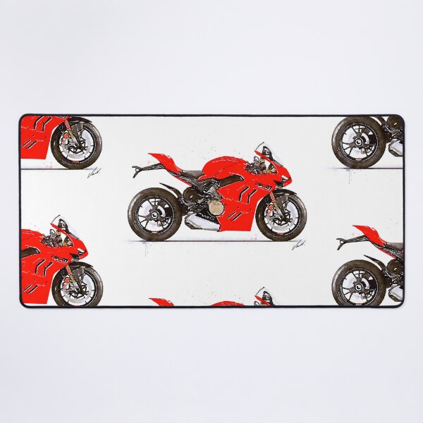 Item preview, Watercolor Sport Motorcycle Panigale V4S 2022 - original artwork by Vart. designed and sold by vartstudio.