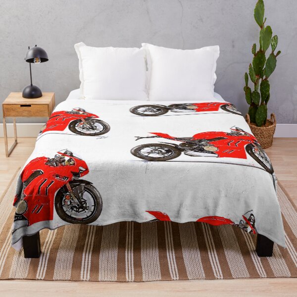 Item preview, Watercolor Sport Motorcycle Panigale V4S 2022 - original artwork by Vart. designed and sold by vartstudio.