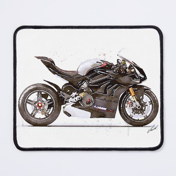 Item preview, Watercolor Sport Motorcycle Panigale V4SP 2022 - original watercolor by Vart. designed and sold by vartstudio.