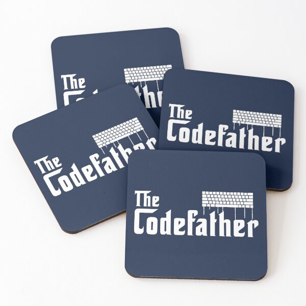 Item preview, The Codefather, funny coding gift - Cool Programming Or Funny Coding gift And nerd Gifts Sticker designed and sold by LostTraveller.