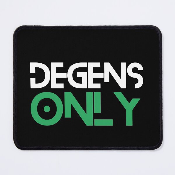 Item preview, Degens Only - DeFi crypto slogan designed and sold by yennyz.