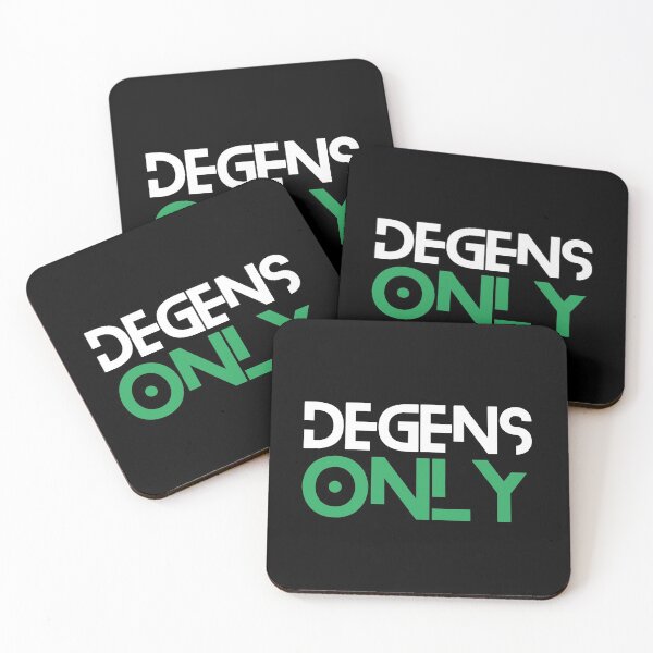 Item preview, Degens Only - DeFi crypto slogan designed and sold by yennyz.