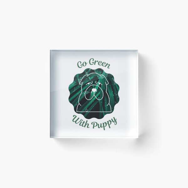 Item preview, Go Green With Puppy designed and sold by kucingmaikan.