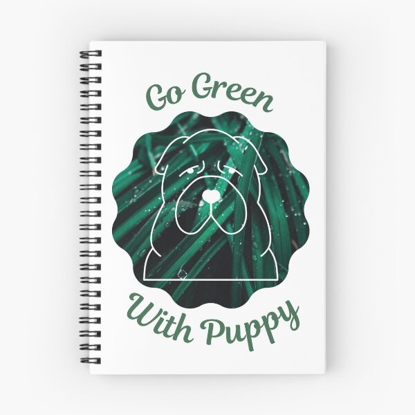 Item preview, Go Green With Puppy designed and sold by kucingmaikan.