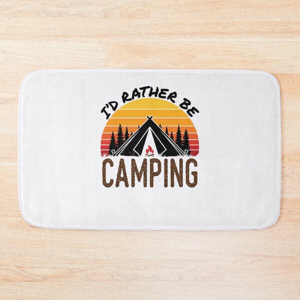 Item preview, I'd Rather Be Camping Camper Retro Camp designed and sold by jaygo.