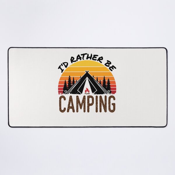 Item preview, I'd Rather Be Camping Camper Retro Camp designed and sold by jaygo.