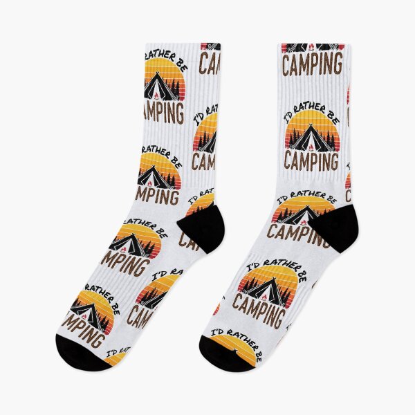 Item preview, I'd Rather Be Camping Camper Retro Camp designed and sold by jaygo.