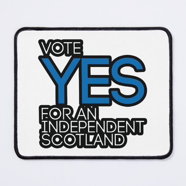 Item preview, VOTE YES FOR AN INDEPENDENT SCOTLAND, Scottish Independence Saltire Flag Coloured Text Slogan designed and sold by MacPean.