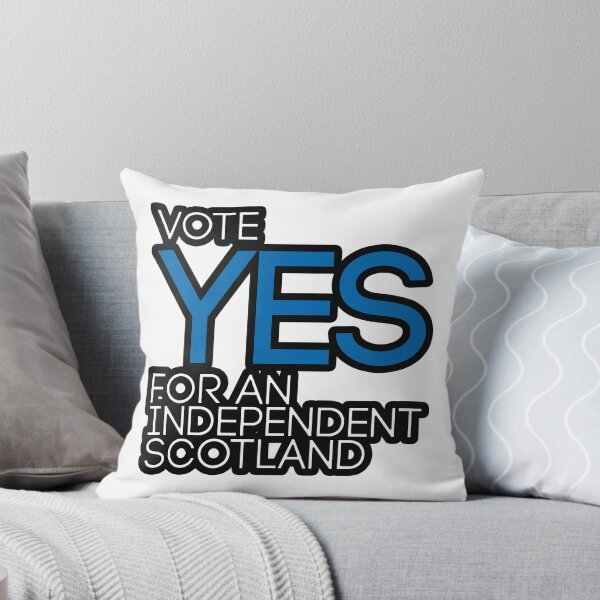 Item preview, VOTE YES FOR AN INDEPENDENT SCOTLAND, Scottish Independence Saltire Flag Coloured Text Slogan designed and sold by MacPean.