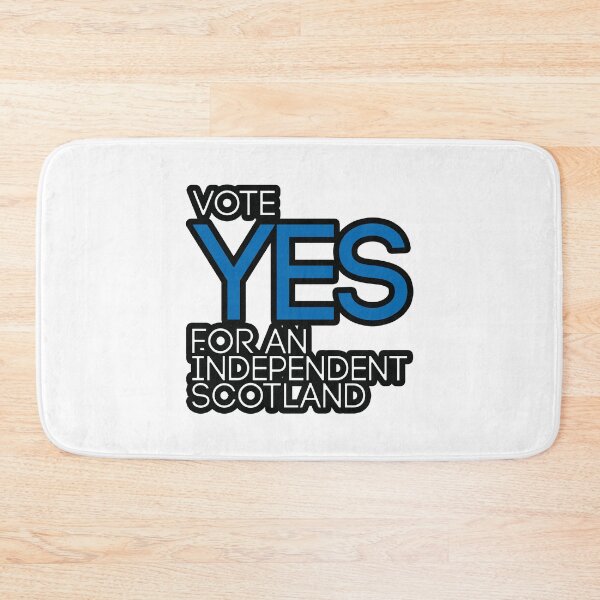 Item preview, VOTE YES FOR AN INDEPENDENT SCOTLAND, Scottish Independence Saltire Flag Coloured Text Slogan designed and sold by MacPean.