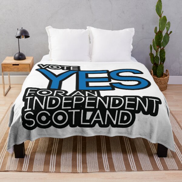 Item preview, VOTE YES FOR AN INDEPENDENT SCOTLAND, Scottish Independence Saltire Flag Coloured Text Slogan designed and sold by MacPean.