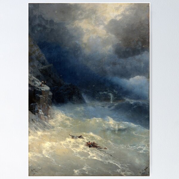 Artikelvorschau, Sturm, von Ivan Konstantinovich Aivazovsky entworfen und verkauft von Irina Polyanskaya.