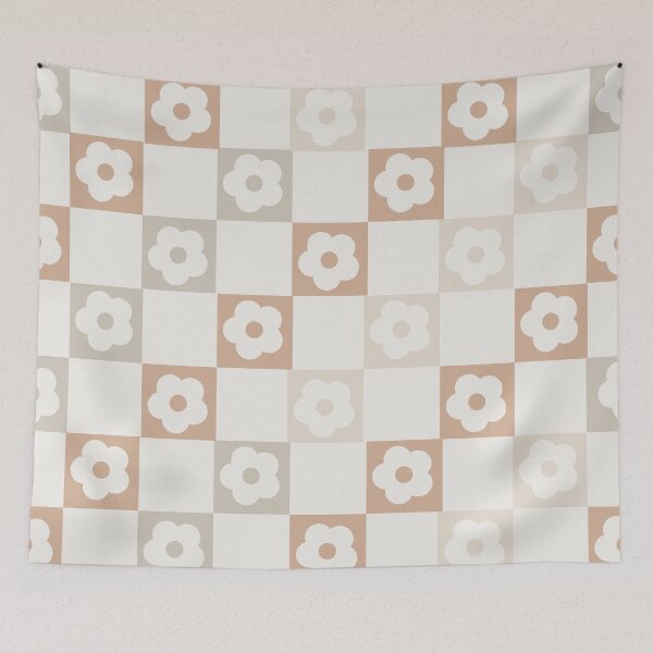 Item preview, Muted Colors Flower Checker designed and sold by brookemiller801.