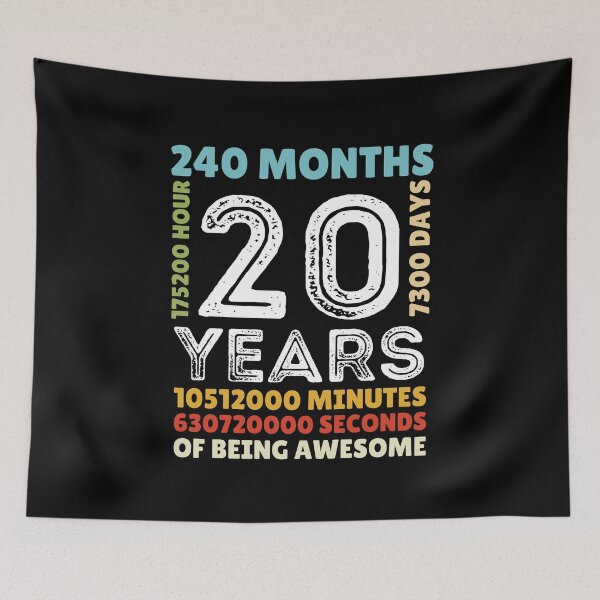 Item preview, 20 Years Old 20h Birthday Funny Gift  designed and sold by RE PIXEL.