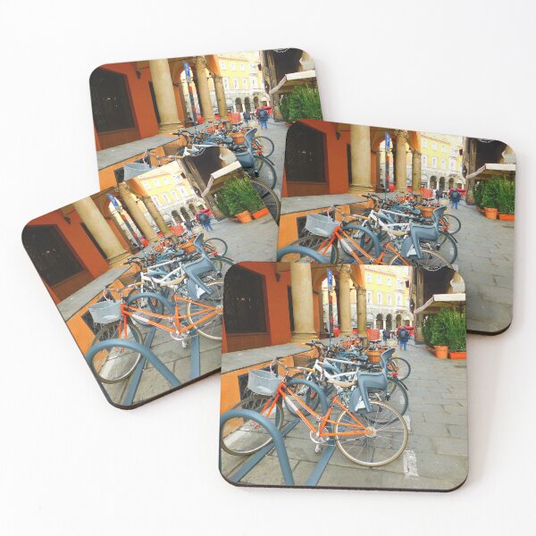 Item preview, A row of bikes in Bologna designed and sold by Matt Niichel.