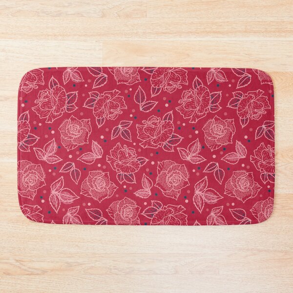 Item preview, Beautiful Red Roses, Leaves and Dots designed and sold by Melissa Plugge-Dekker.