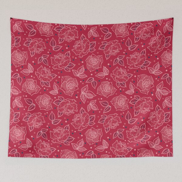 Item preview, Beautiful Red Roses, Leaves and Dots designed and sold by Melissa Plugge-Dekker.