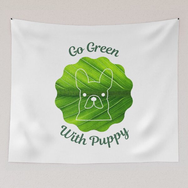 Item preview, Go Green With Puppy designed and sold by kucingmaikan.