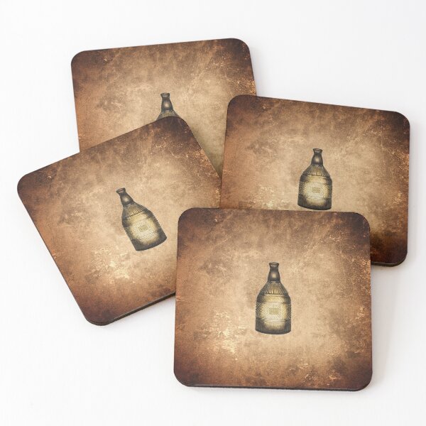 Item preview, Antique Bottle on Damaged Paper Background designed and sold by HiddenPuppets.