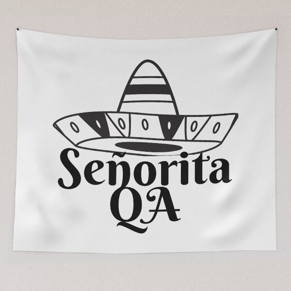 Item preview, Senorita QA Sticker designed and sold by trendingatees.