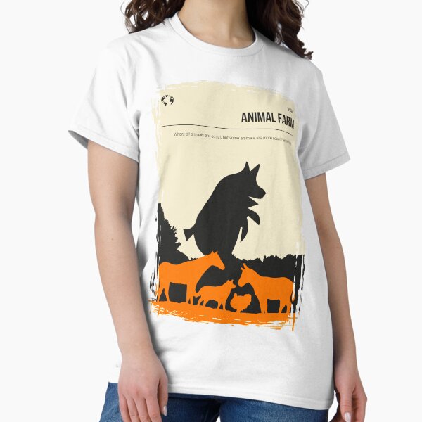 Vista previa del artículo con la obra «Visite la portada del libro vintage Animal Farm Póster», diseñado y vendido por Stadify.