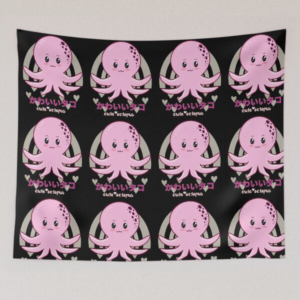 Item preview, cute kawaii octopus happy animal designed and sold by lelixart.