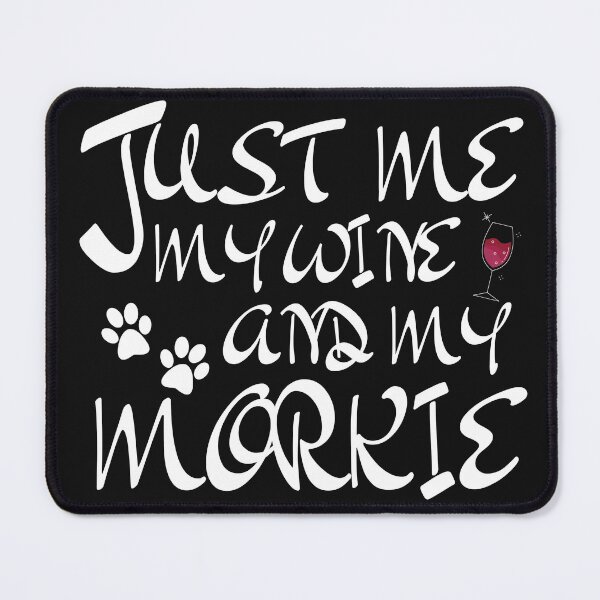 Item preview, Just Me My Wine And My Morkie - Morkie Dog Lover Fun Graphic - Fun Morkie Gifts Classic T-Shirt designed and sold by PDesigns69.