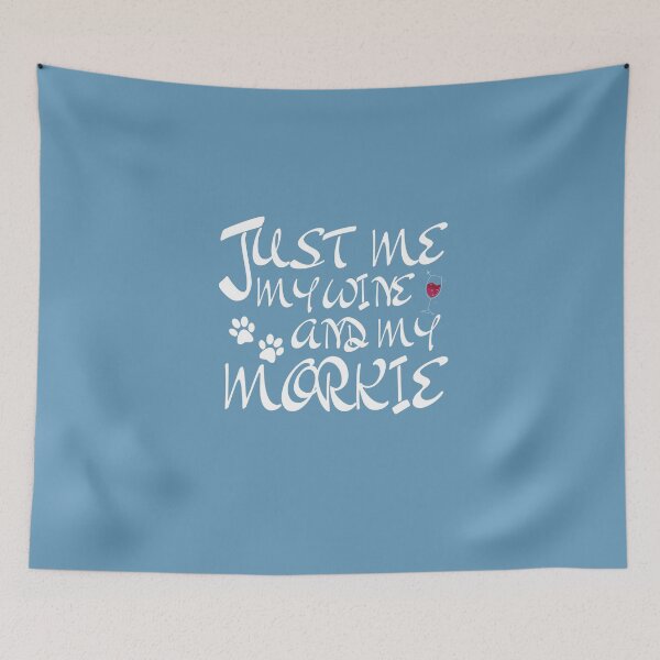 Item preview, Just Me My Wine And My Morkie - Morkie Dog Lover Fun Graphic - Fun Morkie Gifts Classic T-Shirt designed and sold by PDesigns69.