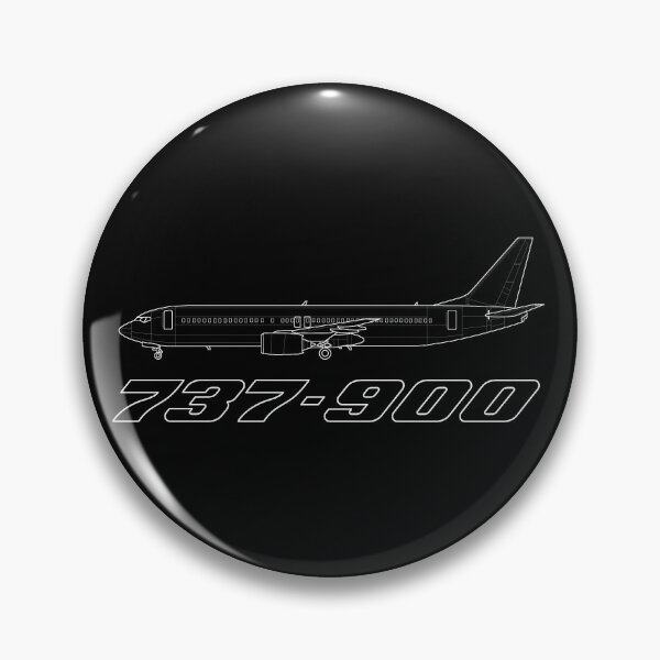 Item preview, Boeing 737-900 White Outline designed and sold by Avi8orGear.