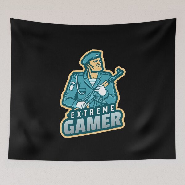 Item preview, Extreme Gamer with Navy Soldier designed and sold by PRIVARSHU.