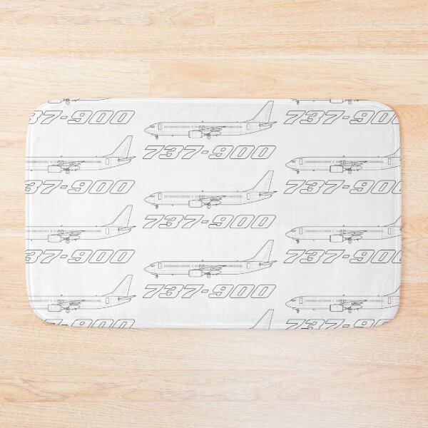 Item preview, Boeing 737-900 Black Outline designed and sold by Avi8orGear.