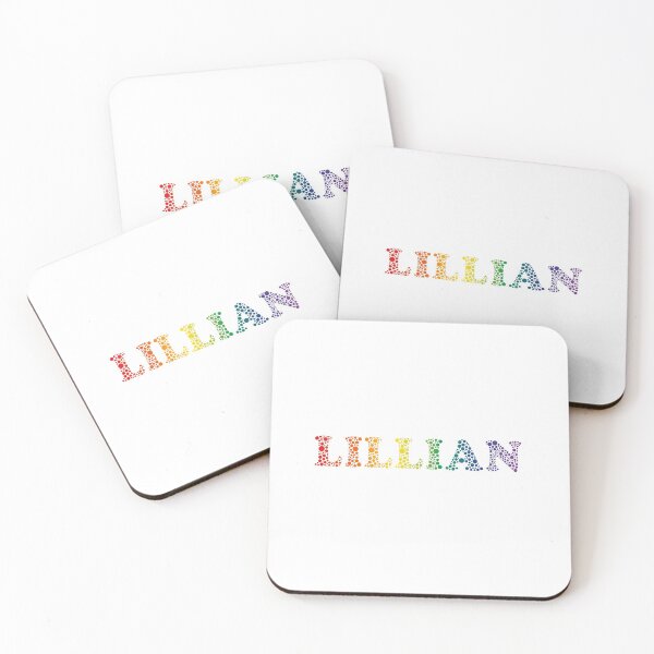 Item preview, Lillian name - fun Rainbow Bubbles LGBT pride design designed and sold by NameTheory.