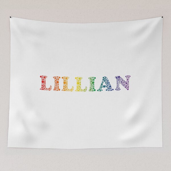 Item preview, Lillian name - fun Rainbow Bubbles LGBT pride design designed and sold by NameTheory.