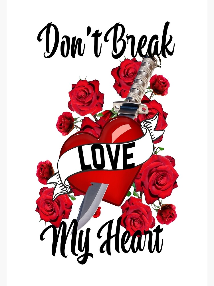 "KNIFE TO THE HEART, KNIFE AND ROSES, ONE HEARTBEAT, ROMANTIC MEME
