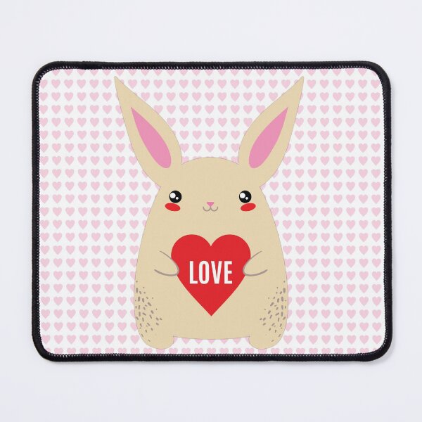 Item preview, Cute Kawaii Bunny Heart Valentine designed and sold by dass-art.