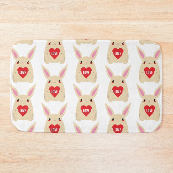 Item preview, Cute Kawaii Bunny Heart Valentine designed and sold by dass-art.