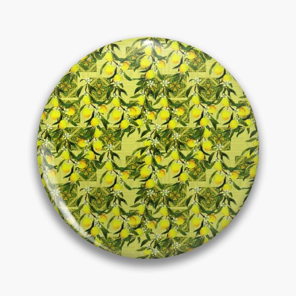 Item preview, Yellow sicilian lemon tiles pattern by Marcia Ribeiro designed and sold by bymarciaribeiro.