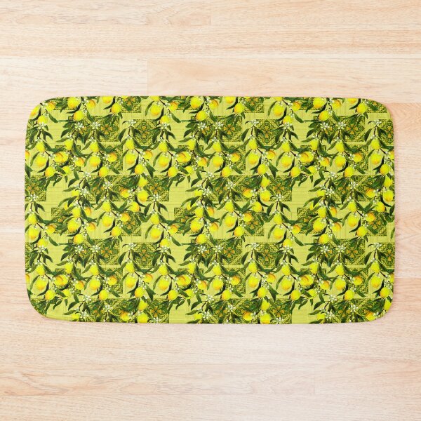 Item preview, Yellow sicilian lemon tiles pattern by Marcia Ribeiro designed and sold by bymarciaribeiro.