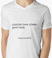 Pussies Grab Back Men's V-Neck T-Shirt