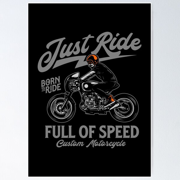 Item preview, Just Ride Moto designed and sold by D3monic.