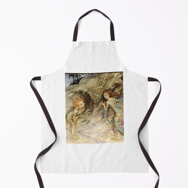 Item preview, Puck and a Fairy - Watercolor by Arthur Rackham Graphic  designed and sold by Nikio-Shop.
