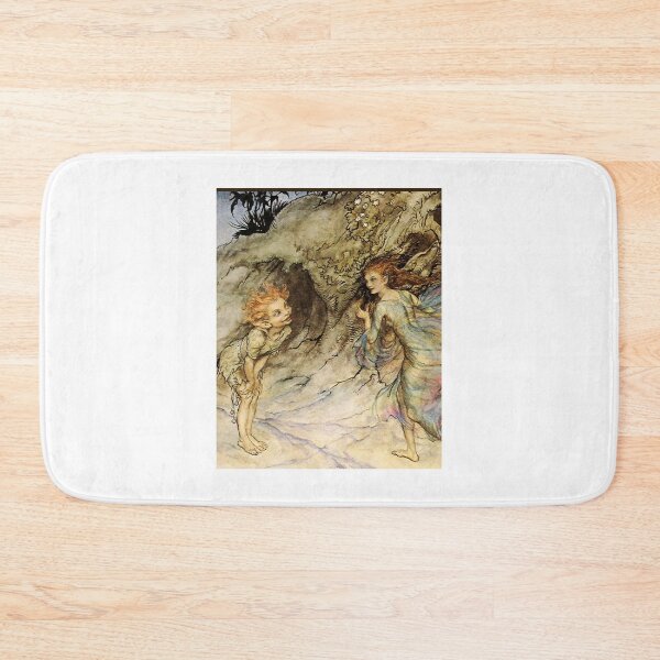 Item preview, Puck and a Fairy - Watercolor by Arthur Rackham Graphic  designed and sold by Nikio-Shop.